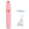 USB Rechargeable Portable Electric Eyebrow Trimmer Pen for Women,Painless Precision Eyebrow Hair Remover, Safe Eyebrow Shaver Razor Tool for face Leg Lip Armpit Hand(Pink)