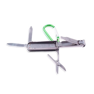 5 in1 Multi Tool Nail Clippers,Keychain,Scissors,Nail Files,Portable Nail Clippers,Stainless Steel Foldable Nail Cutter,Mini Multi Purpose Pocket Nail Clippers,Travel,Hiking,Camping