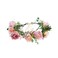 Fairy Floral Crown Woodland Headband Elf Flower Headpiece Forest Elven Circlet for Women Girls Bridal Wedding Prom Halloween Cosplay Photo Lavender