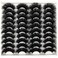 Mink Lashes Fluffy 3D Volume Dramatic Lashes Fuax Mink 20mm 25mm Big Long Cat Eye Full Strip Eyelashes Pack Wispy False Eyelashes Bulk