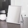LONGSHENG - SINCE 2001 - Table Desk Vanity Makeup Mirror Portable Folding Mirror with Metal Stand 90&deg;Adjustable Rotation Tavel Make Up Mirror