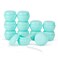 Longway Refillable Cosmetic Jars - 1 oz / 30ml Green Plastic Containers with Spatulas (Pack of 12)