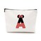 Cute Cartoon Mouse Gifts Initial A-Z Personalized Makeup Bag Monogrammed Cosmetic Bags Magic Mouse Stuff Funny Mouse Themed Gifts Mouse Lover Gifts Wizard Gifts Birthday Gifts for Women Girls (A)