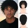 Short Dreadlocks Wig for Man Crochet Twist Hair Braided Wig Wear and Go Afro Curly Wig Black Natural Synthetic Wig for Daily and Party ...1.1