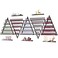 10PCS Metal Wall-mounted Nail Polish Storage Racks, Lorvain 5 Tiers White Triangular Display Rack Cosmetic Display Case Lipstick Perfume Wall Shelf Essential Oil Organizer for Home Spa Nail Salon Shop