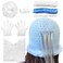 Losaria 9 Pcs Hair Highlighting Kit with Cap Silicone Highlight Cap with Holes Highlighting Cap with Hook Reusable Hair Coloring Dye Cap Highlights Kit for DIY Dyeing Pre Punched Hair Frosting Cap