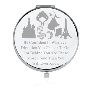 LQRI Musical Lover Makeup Mirror Anastasia Broadway Musical Gift for Musical Actor Musical Movie Fans Pocket Mirror