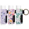 3PCS Lip Balm Holder Keychain Print Chapstick Holder Key chain Lipstick Holder Lip Gloss Sleeve -Tight Elastic Holder Sleeve for Fat and Slim Lip Balms