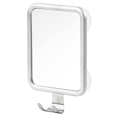 Shower Mirror Fogless for Shaving, Rectangle with 4 Suction Cups Fogless Shower Mirror with Razor Holder Drop-Proof &amp; Rust-Resistant