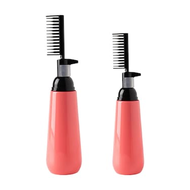 Lurrose DIY Hair Dye Bottle Hair Dye Comb Bottle 2pcs Barber Hair Salon Hair Dye Bottle Root Brush Applicator Root Comb Applicator Dye Bottle Root Hair Coloring Dye Comb Hair Color Comb Bottle