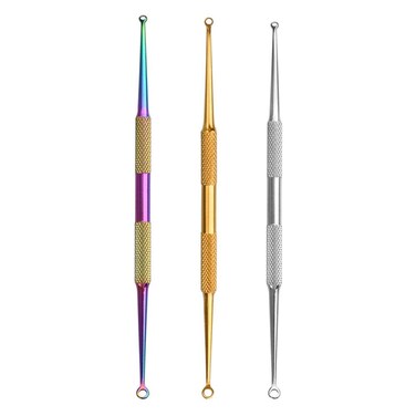 Lurrose 6pcs Comedone Extractor Tool Stainless Steel Black Head Remover Pore Cleanser Hidden Beauty Needles Tools for Nose Face Blemish Whitehead Popping
