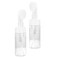 Lurrose Foaming Bottle with Brush, 2pcs Transparent Plastic Facial Cleanser Container, Travel Bottle, 120ml
