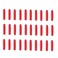 Lurrose 100pcs Tweezer Point Protectors Cap Tip Stopper Covers Makeup Beauty Supplies Red