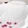 LuxStep Bath Pillow-Bathtub Pillow with Air Mesh Fabric &amp; 6 Non-Slip Suction Cups, Bath Pillows for Tub Head, Neck and Back Support, Bath Accessories Spa Gifts, White