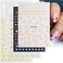 6 Sheets Nail Art Stickers Decals Nail Art Design Decoration Manicure Accessories 3D Self-Adhesive Nail Slider Stickers for Women Girls (Star&amp;Love)