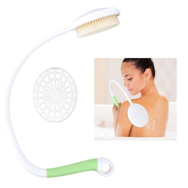 27.5&rdquo; Back Bath Brush with Long Curved Long Handle,Shower Brush with U-Shaped for Cleaning,Body Scrubber for Elderly,Disabled, Post-Surgery,Limited Mobility,Spine Pain,Frozen Shoulder
