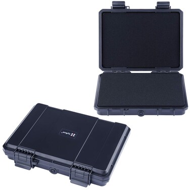 Lykus HC-2110 Mini Hard Case Dry Box with Foam Insert, Interior Size 8.27x5.91x1.46 inch, IP66 Splash-Proof