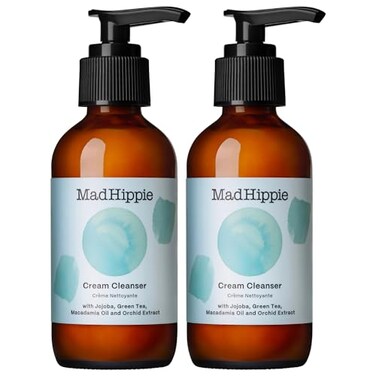 Mad Hippie Cream Cleanser 2-Pack &ndash; Gentle Formula with Hyaluronic Acid, Jojoba Oil &amp; Green Tea, Skin Barrier Protection, 4 Oz Ea