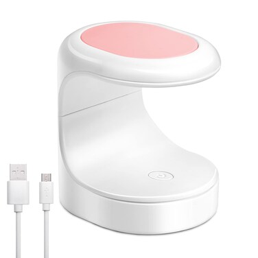 Madenia Mini UV LED Nail Lamp, USB Portable Nail Dryer UV Light for Gel Nails, 16W Curing Lamp for Single Finger with 60s Timer, Perfect for Beginners and Travel Manicure Carrying