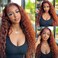 Mairead 28 Inch Synthetic Curly Wigs for Women Middle Part Curly Ginger Wig Long Deep Wave Wig 4" Fake Scalp Natural Long Crimps Curls Wig As Hair Replacement Wigs for Daily Party Use 350#