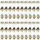 60 Pieces Halloween Nail Charms Skull Spider Nail Charms Skull 3D Spider with Rhinestones Halloween Jewelry Vintage Alloy Skeleton Hand Accessories for Women(Antique Gold)