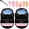 Makartt 3D Nail Gel: 2PCS Clear 3D Painting Gels for Nails Art, Mixable with Chrome Powder and Polish, No Wipe UV Gel for Sculpting and Carving, for Home &amp; Salon DIY