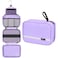 Maliton Travel Toiletry Bag for Women, Hanging Toiletry Bag with 4 Compartments, Portable and Waterproof Compact travel Bathroom Organizer,Ideal for Travel or Daily Life(Purple)