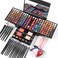 Makeup Gift Sets For Women - 190 Colors Makeup Palette Include Eyeshadow, Blushes, Eyebrow Powder,Eye Pencil,Mirror+20Pcs Makeup Brushes+Eyeshadow Primer+2Pcs Sponge Puff Make Up Set (Makeup Set A)