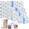 130Pcs 4 Size Waterproof Stretch Adhesive Bandage Assortment Set, Clear Tattoo Protection Film Transparent Adhesive Bandages Dressing Tape Tattoo Aftercare Wrap for Shower