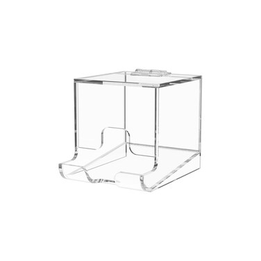 2 Pack Lip Balm Dispenser Retail or Home Freestanding Clear Acrylic Counter Display with Hinged Lid for Lipsticks Glosses Chapsticks or Essential Oils by Marketing Holders