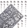 4000pcs Mixed Size Hot Fix Round Crystals Gems Glass Stones Hotfix Flat Back Rhinestones (Clear Crystal)
