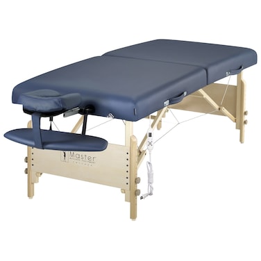 Master Massage Coronado Therma Top&trade; Portable Massage Table Heated with Warming Top and 3-Inch Foam Cushioning- Tattoo Bed, Lash Table- Royal Blue (30&rdquo; x 84&rdquo;)