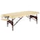 Master Massage 28" Argo Portable Massage Table in Cream with Walnut Legs- Spa Bed for Tabletop Exercise &amp; Massage- Beauty Bed Tattoo Bed- Lash Table