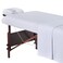 Master Massage Universal Massage Table Flannel Sheet Set 3 in 1 Table Cover, Face Cushion Cover, Table Sheet, Pure White