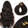 MAXITA I Tip Hair Extensions Human Hair,50g/100s Dark Brown 14 Inch Comfortable Wear, Invisible &amp; Natural Cold Fusion, 100% Remy Human Hair Itip Keratin Hair Extensions