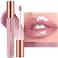 Nude Pink Lip Gloss Lip Plumper Gloss Tinted Glitter Lipgloss Lip Oil Teens Moisturizing High Shine And Vegan Plumping Lip Gloss For Women Girls Long-Lasting Dry Lip Care (03# Nude Pink)