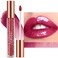 Rose Red Lip Gloss Lip Plumper Gloss Tinted Glitter Lipgloss Lip Oil Moisturizing High Shine And Vegan Plumping Lip Gloss For Women Girls Long-Lasting Dry Lip Care (08# Rose Red)
