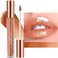 Honey Lip Gloss Plumper Gloss Tinted Glitter Lipgloss Lip oil Moisturizing High Shine Vegan Plumping Lip Gloss For Women Long-Lasting Dry Lip Care