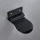 Shower Foot Rest for Shaving, Wall Mounted Folding Foot Stand for Bathroom, Black Metal
