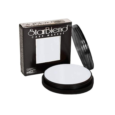 Mehron Makeup StarBlend Cake Makeup   Wet/Dry Pressed Powder Face Makeup   Powder Foundation   Moonlight White Face Paint &amp; Body Paint 2 oz (56g)