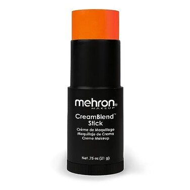 Mehron Makeup CreamBlend Stick   Face Paint, Body Paint, &amp; Foundation Cream Makeup   Perfect for Halloween (.75 oz) (ORANGE)