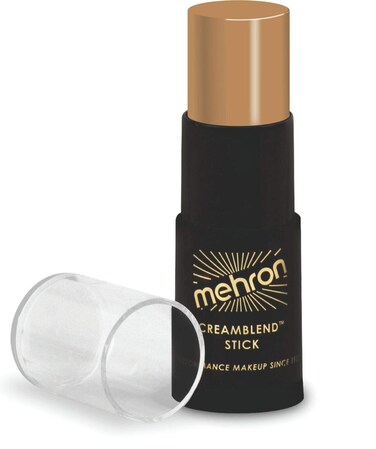 Mehron Makeup CreamBlend Stick   Face Paint, Body Paint, &amp; Foundation Cream Makeup   Body Paint Stick Perfect for Halloween Makeup (Medium Dark Olive)