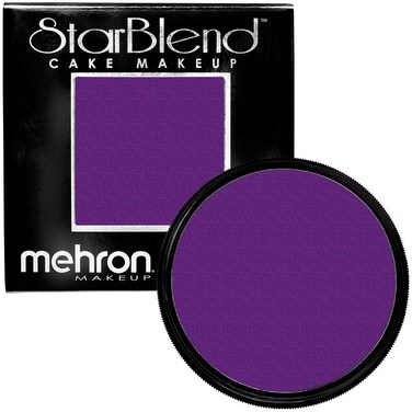 Mehron Makeup StarBlend Cake Makeup   Wet/Dry Pressed Powder   Powder Foundation   Purple Face Paint &amp; Body Paint 2 oz (56g)