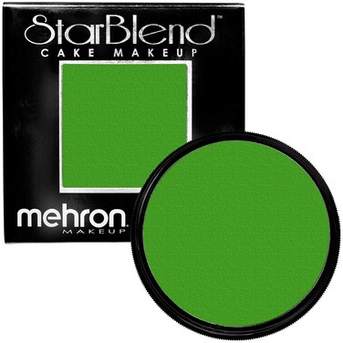 Mehron Makeup StarBlend Cake Makeup   Wet/Dry Pressed Powder   Powder Foundation   Green Face Paint &amp; Body Paint 2 oz (56g)
