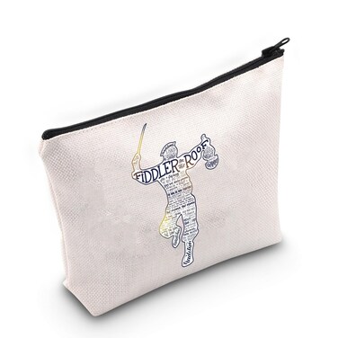 MEIKIUP Fiddler Roof Musical Makeup Bag Broadway Musical Theater Canvas Bag Fiddler Musical Lover Gifts Opening Night Gift (fiddler bag)