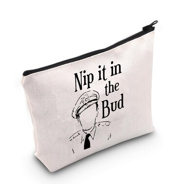 MEIKIUP An dy Grif fith Inspired Gift Fans Makeup Bag Mayberry Police Department Gift Nip It In The Bud Bag(Nip It In The Bud bag)