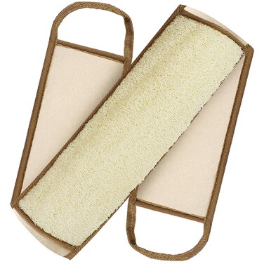 Exfoliating Natural Loofah Back Scrubber Loofah Sponge Back Scrubber for Shower, Deep Clean Your Back &amp; Relax Your Body Bath Shower Scrubber for Men Women