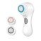 Facial Cleansing Brush, Sonic Face Scrubber Exfoliator for Women Skin Care Deep Cleaning Exfoliating, Rechargeable Waterproof Electric with 2 Speeds for Home &amp; Travel(White)