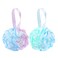 MIDELONG Bath Sponge Shower Loofahs Soft Mesh Poufs Body Wash Scrubber Bath Ball Exfoliating Loofahs Sponge Colorful 60g for Women and Men, Pack of 2