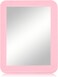 Magnetic Locker Mirror,5" x 7" Small Mirrors for Locker with Magnetic Backing,Real Glass Mirrors for School Locker, Bathroom, Household Refrigerator, Locker Accessory, Office, Home (Pink)